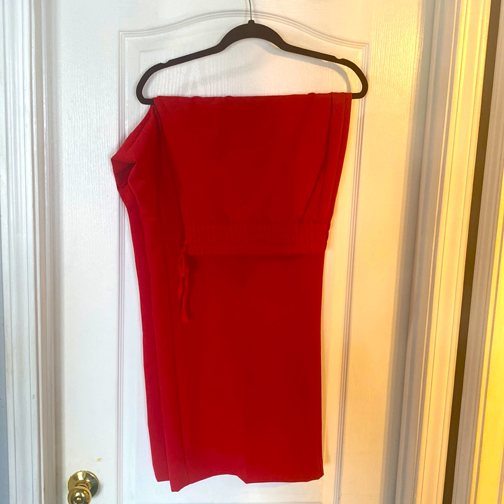 Red Wide Leg Pants